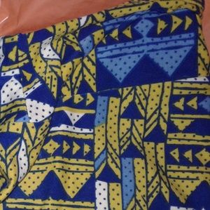 OS (0-12) Lularoe Aztec Print Leggings